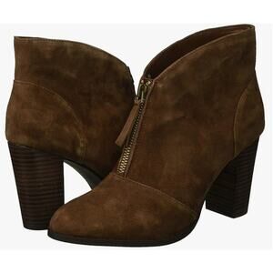 Athena Alexander Rennes Boots 11 Brown Suede NWT Ankle Booties Zip